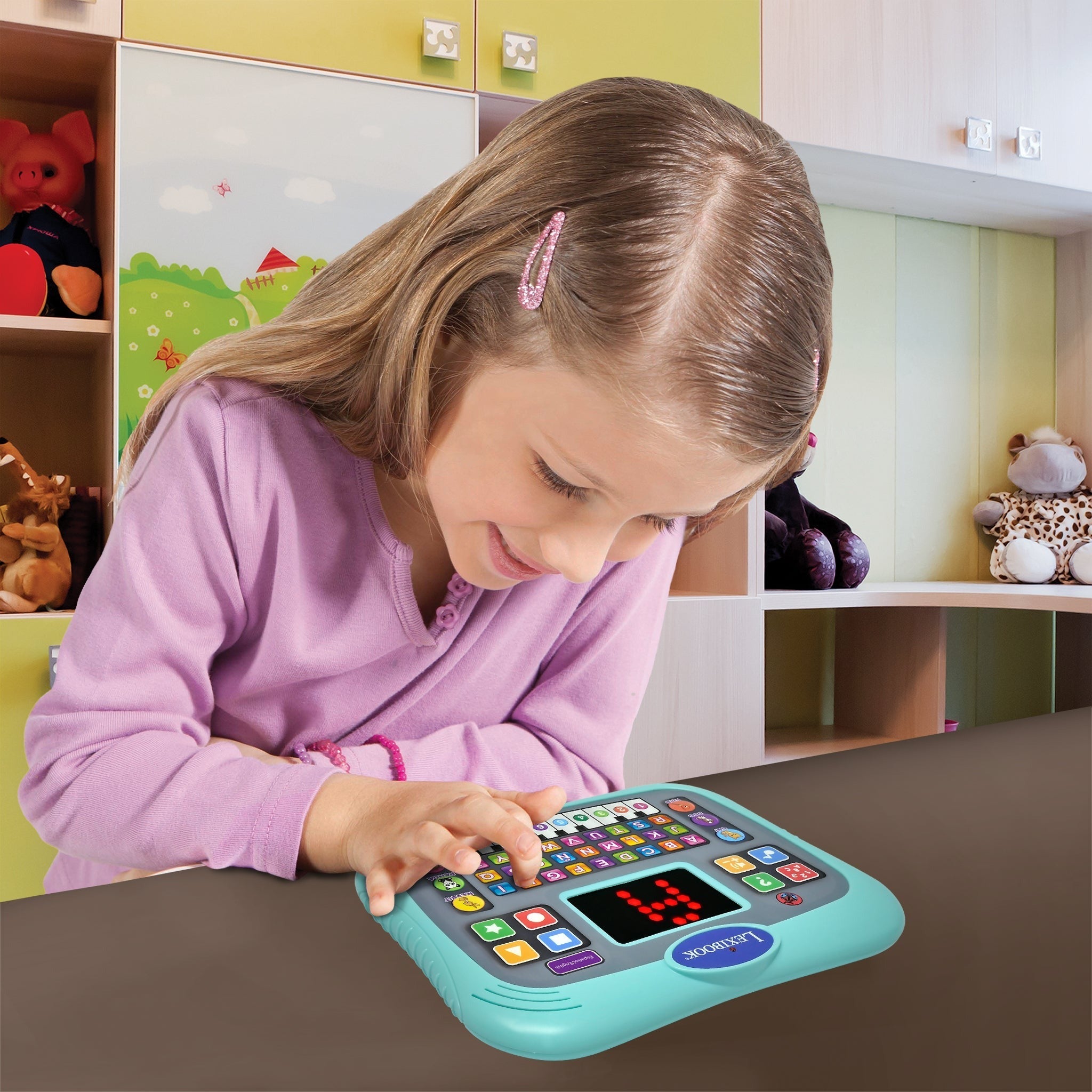 LEXIBOOK ABC Bilingual Talking Educational Tablet - Touch Panel, LED Display, English/Spanish
