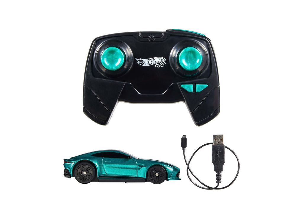 Hot Wheels Aston Martin Vantage 1:64 Scale RC Race Car With Booster Button