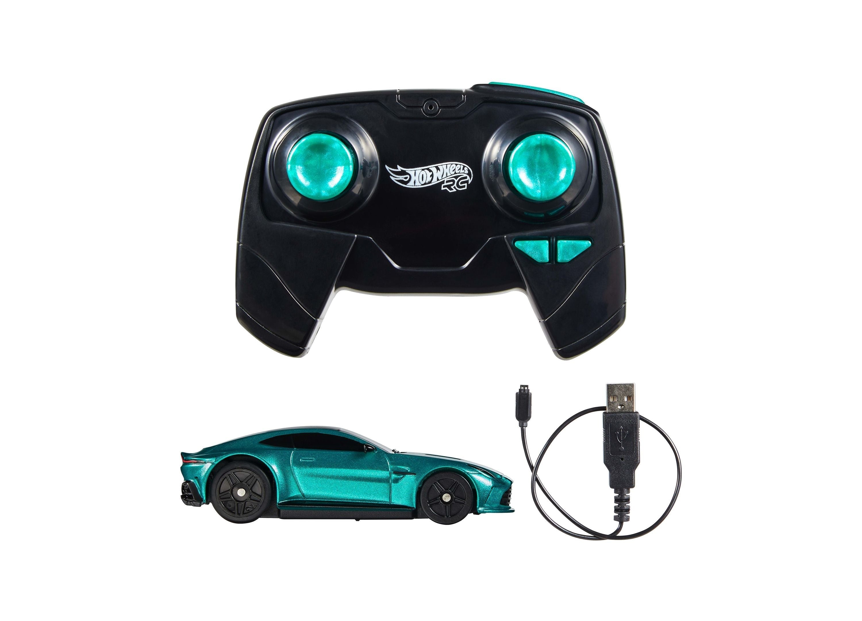 Hot Wheels Aston Martin Vantage 1:64 Scale RC Race Car With Booster Button