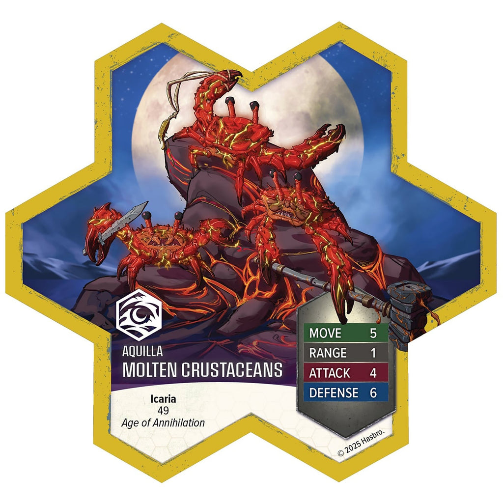 Heroscape Molten Crustaceans & Tanuki Tricksters Army Expansion 5-Figure Set With Cards