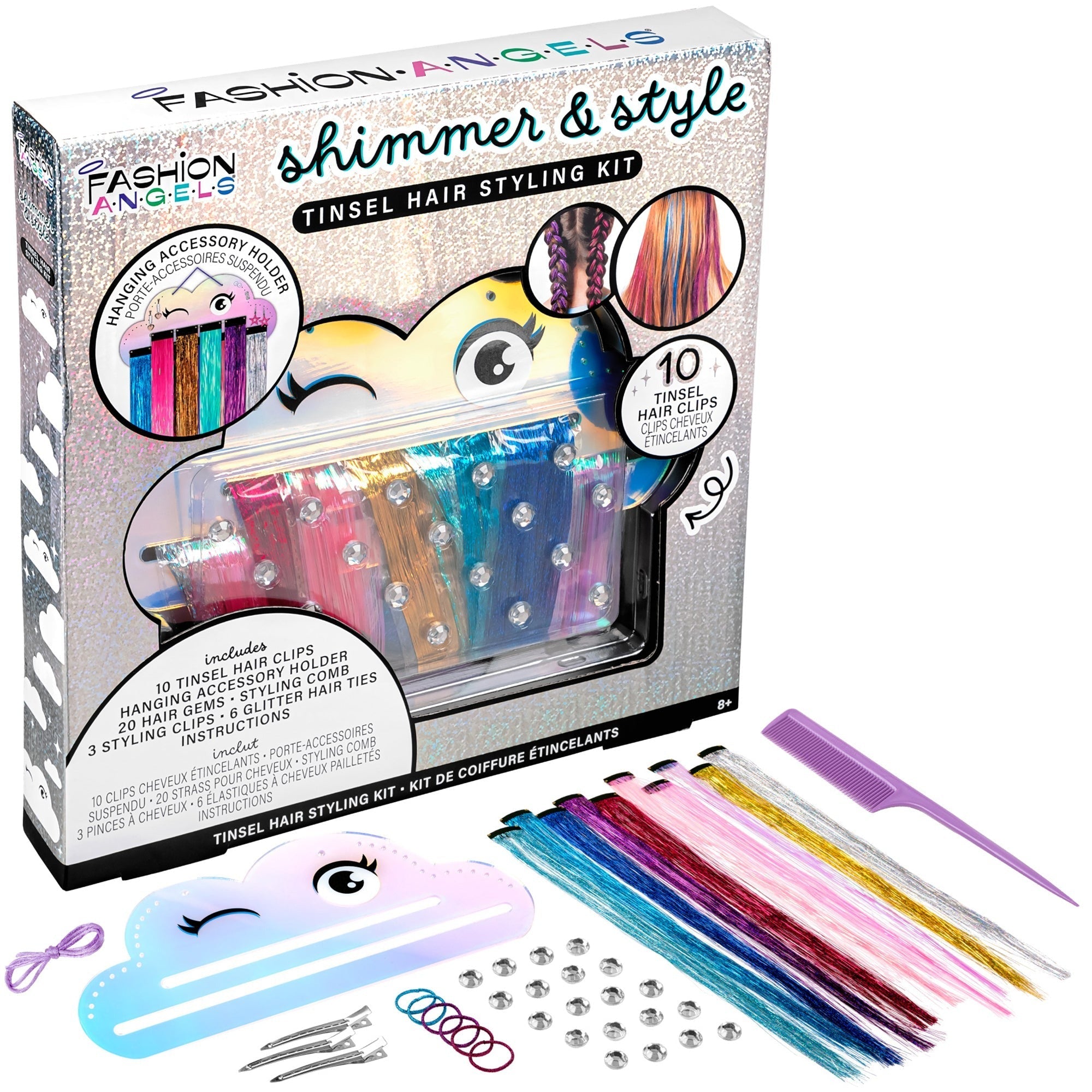 Fashion Angels Shimmer & Style Tinsel Hair Styling Kit