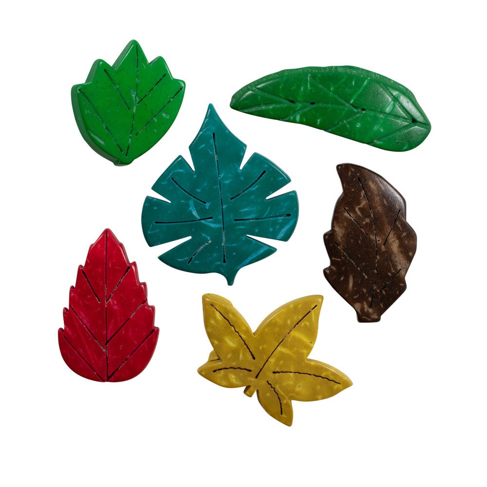 READY 2 LEARN Colorful Coconut Leaves - 50 Piece Eco-Friendly Craft Set
