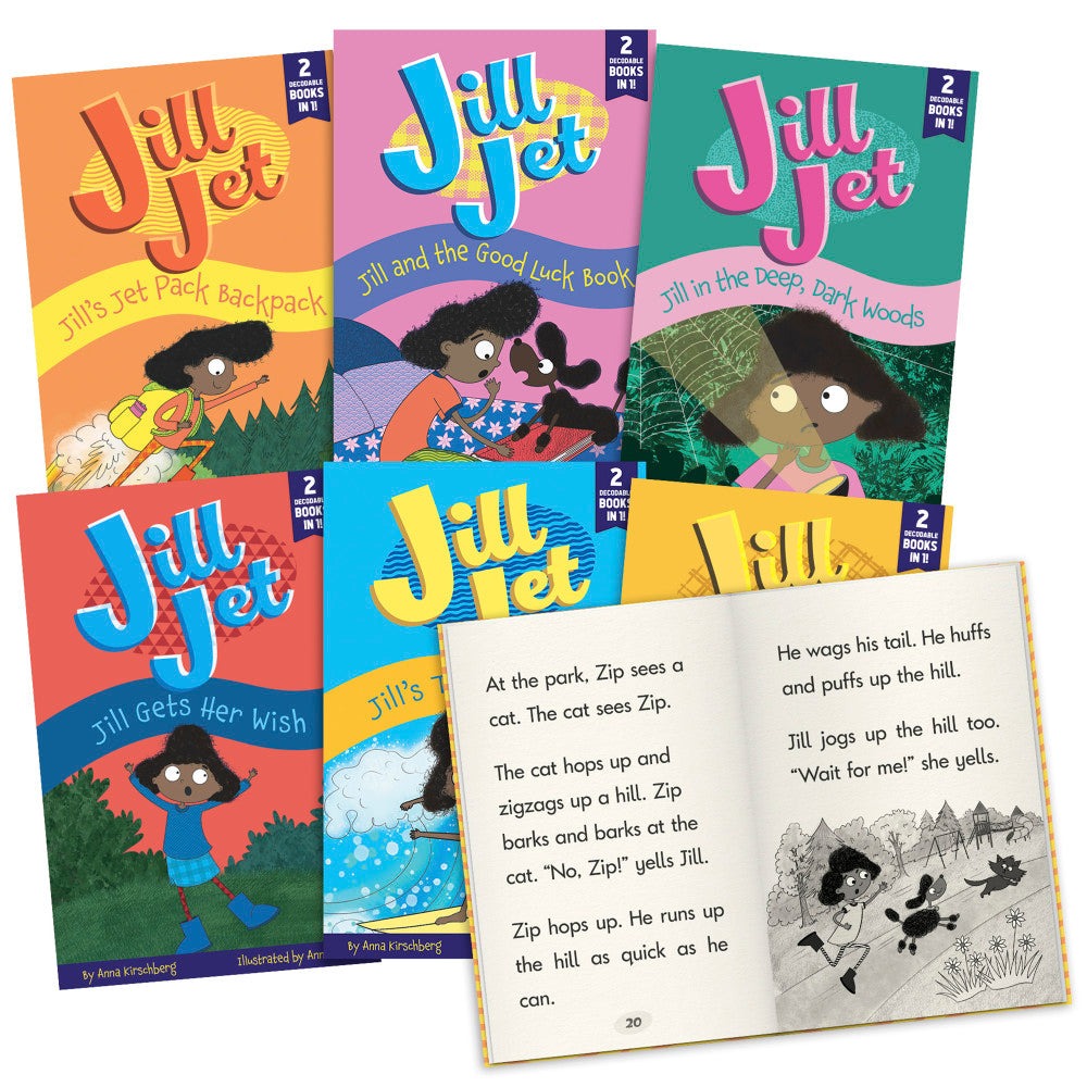 Junior Learning Jill Jet - Decodable Reader Chapter Books - Boxed Set