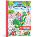 eeBoo Fairies & Tales Fold-Out Coloring Book with Stickers - Ages 3+
