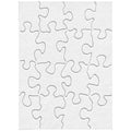 Hygloss DIY Blank Jigsaw Puzzle 24-Pack - 16 pc
