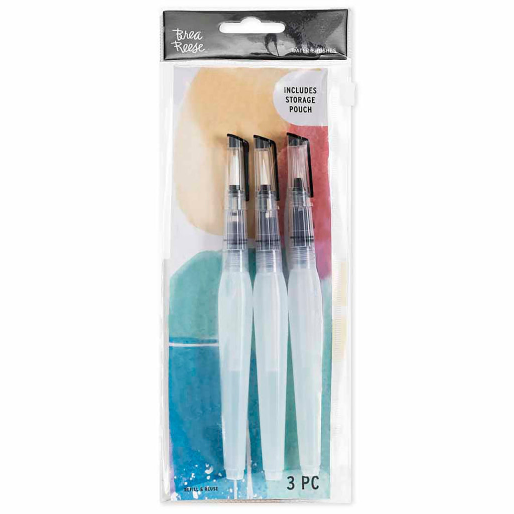 Brea Reese 3-Piece Water Brush Set With Built-In Reservoirs
