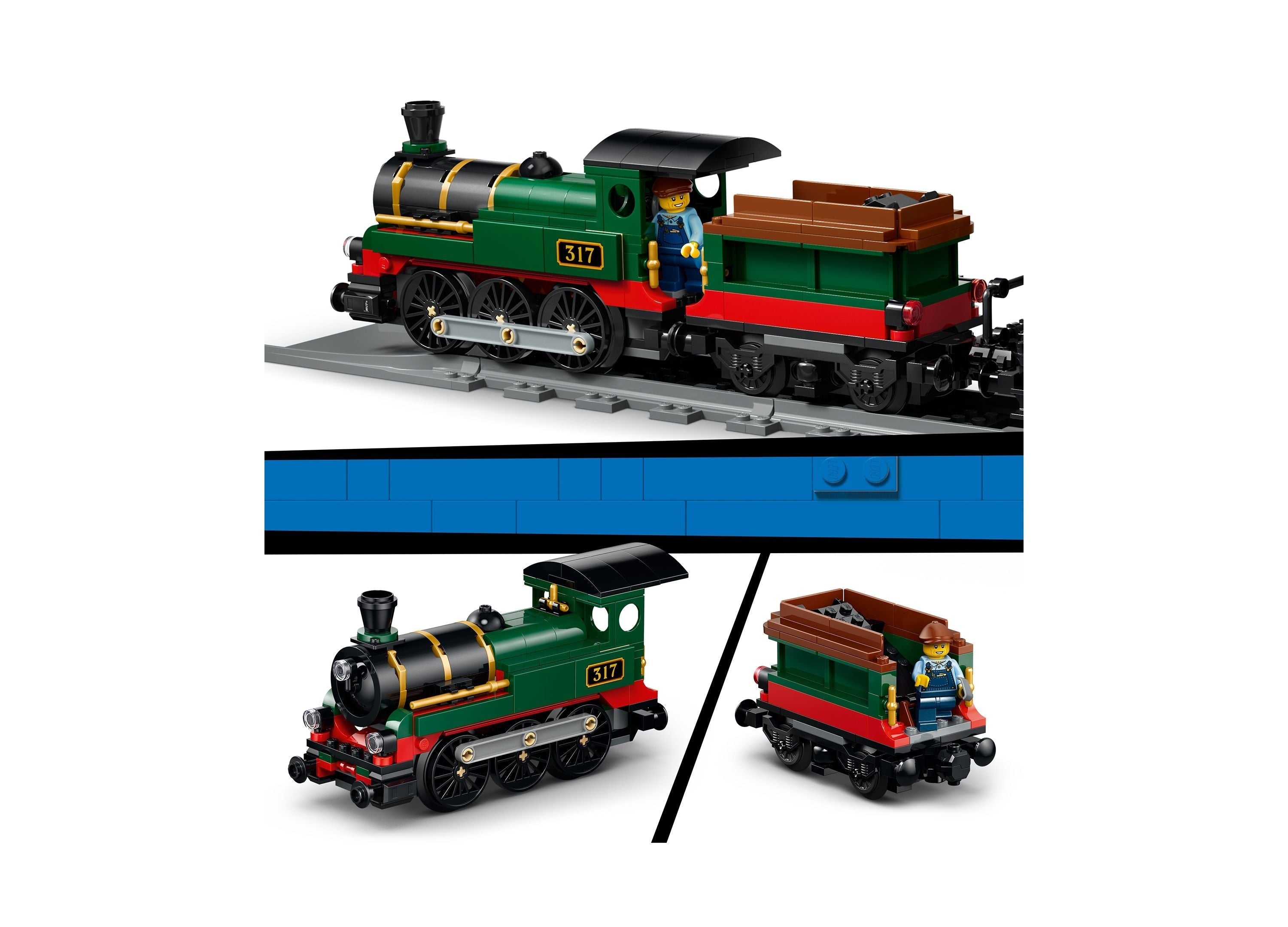 LEGO City Vintage Steam Train 575-Piece Building Set