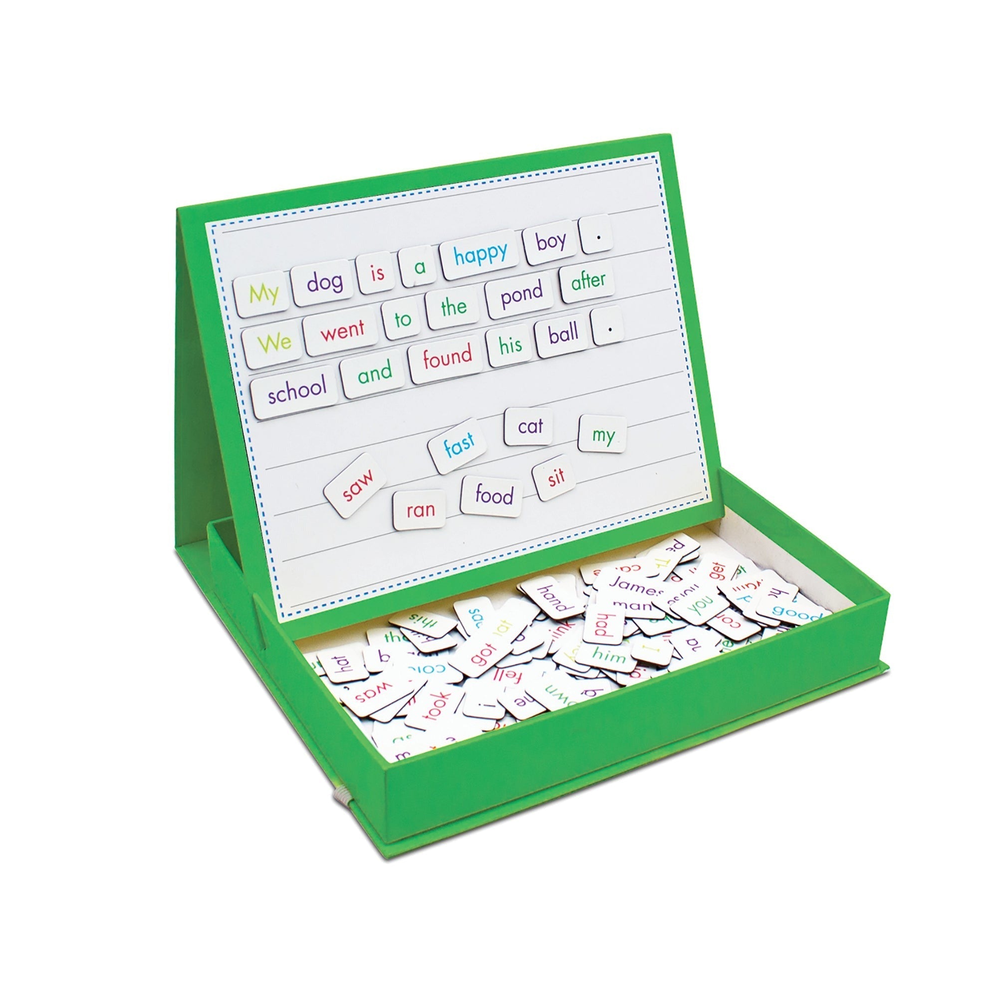 Junior Learning Rainbow Sentences Magnetic Literacy Building Set With 160 Pieces