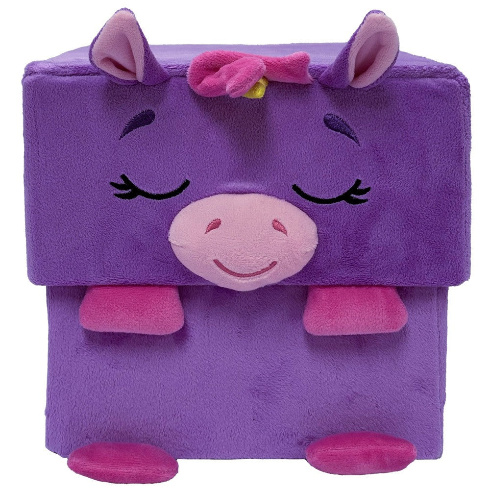 Happy Nappers Adorable Storables 15" Unicorn Plush - Purple & Pink