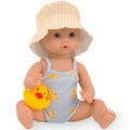 Gotz Sleepy Aquini 13-Inch Drink & Wet Baby Doll With Bathing Duck