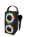 Lexibook Portable Bluetooth Speaker with Karaoke Microphone - Black