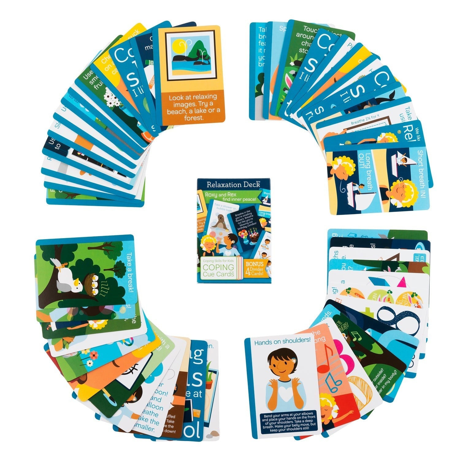 Coping Skills for KidsTM Relaxation Coping Cue CardsTM