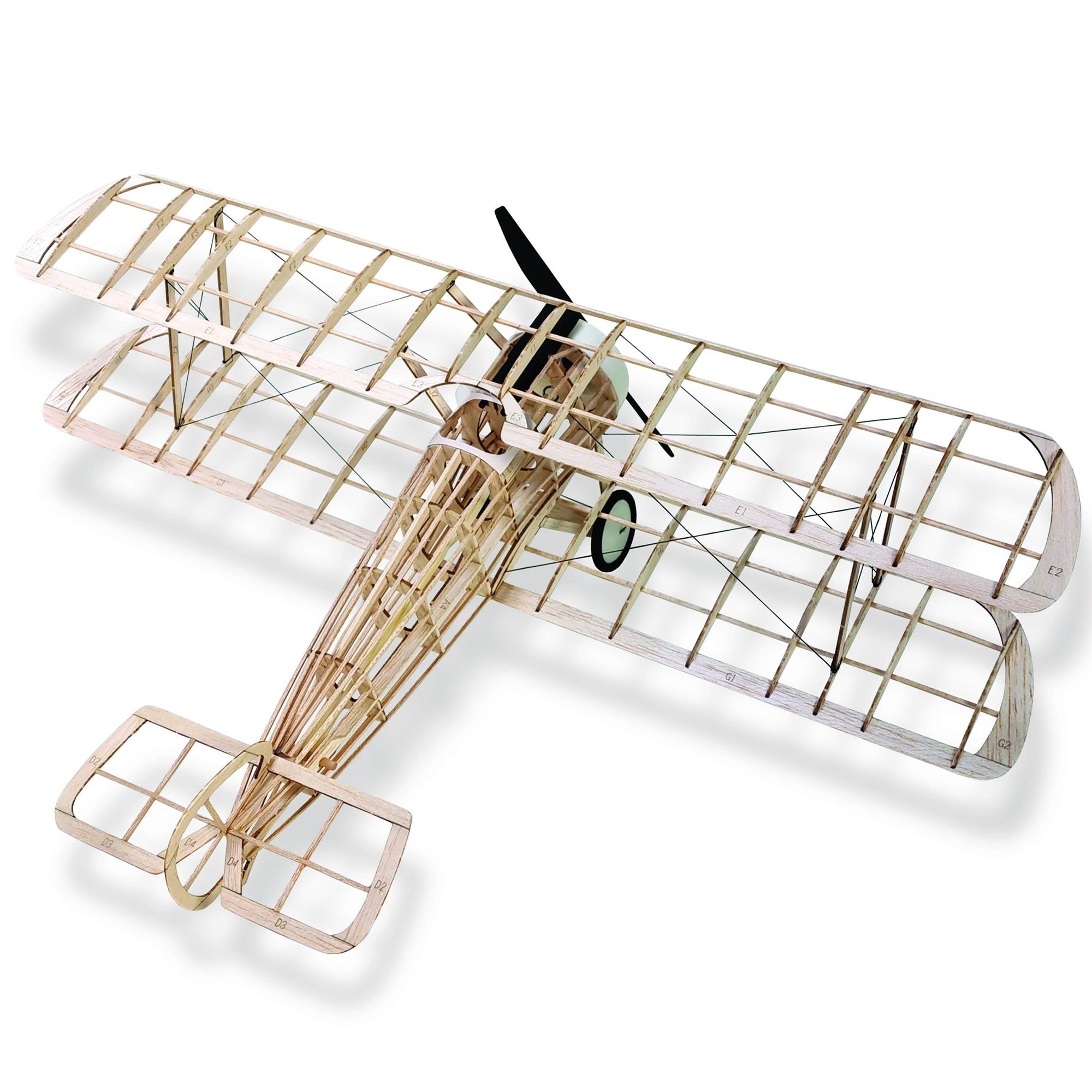 Sopwith Camel WWI Fighter Plane Model Kit - 18-Inch Wingspan Laser-Cut Balsa Wood
