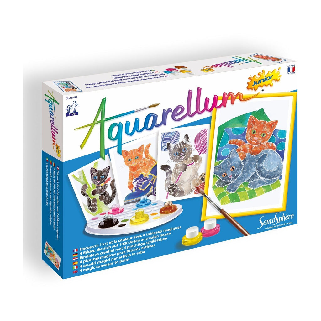 Aquarellum Junior Watercolor Kittens Painting Kit