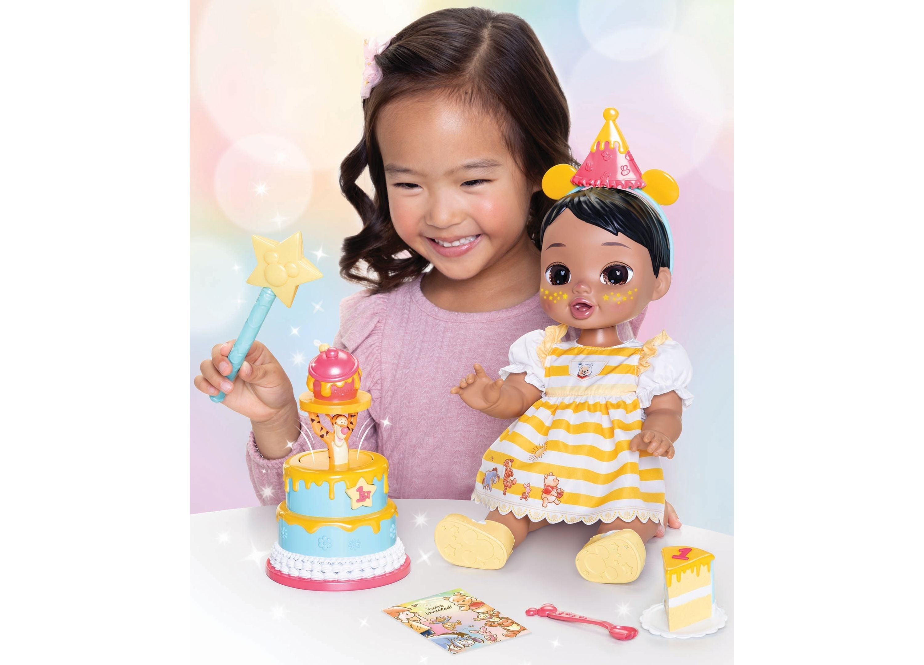 Disney Darlings Winnie The Pooh 13-Inch Interactive Birthday Baby Doll