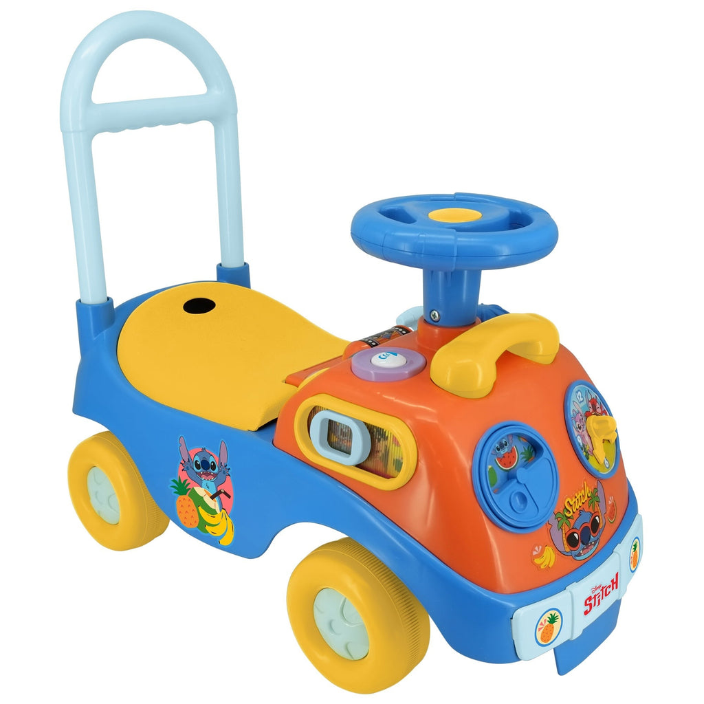 Kiddieland - Disney Stitch Lights N' Sounds Ride-On - Foot-To-Floor Fun