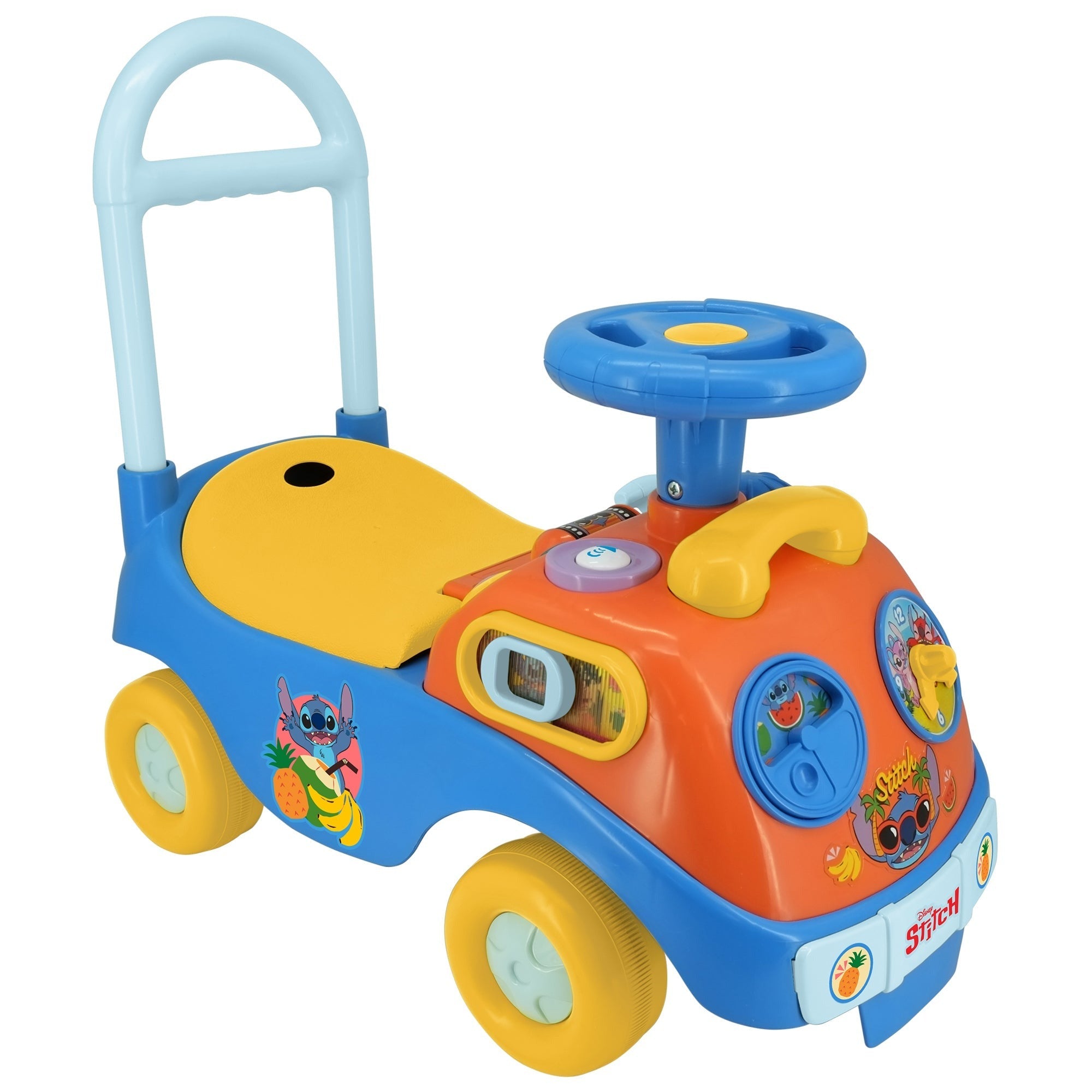 Kiddieland - Disney Stitch Lights N' Sounds Ride-On - Foot-To-Floor Fun