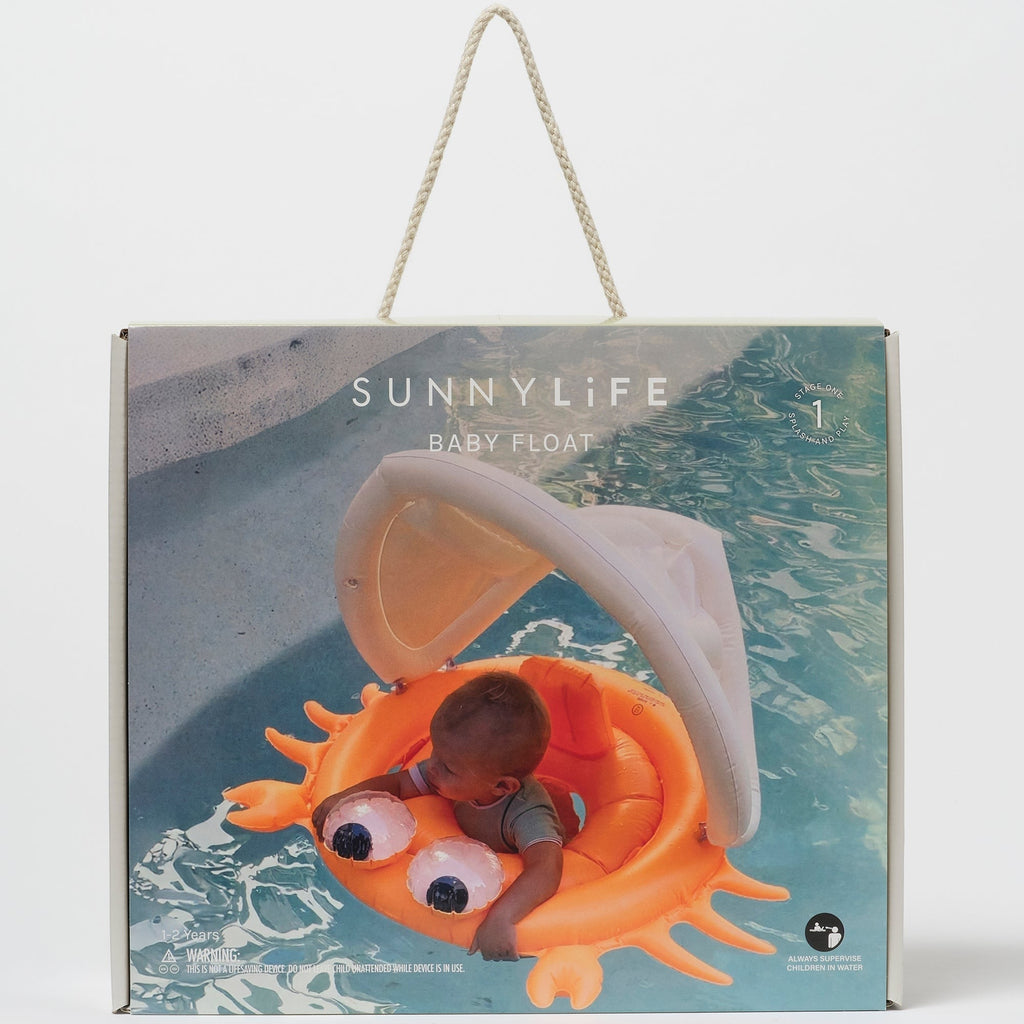 Sunnylife Sonny The Sea Creature Baby Float With Canopy