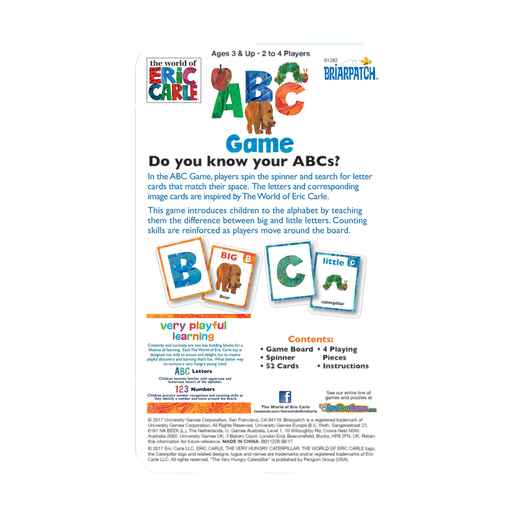 Eric Carle ABC Game in a Tin - Alphabet Adventure