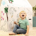 Jurassic Junction Dinosaur House Playset with 5 Plush Dinosaurs