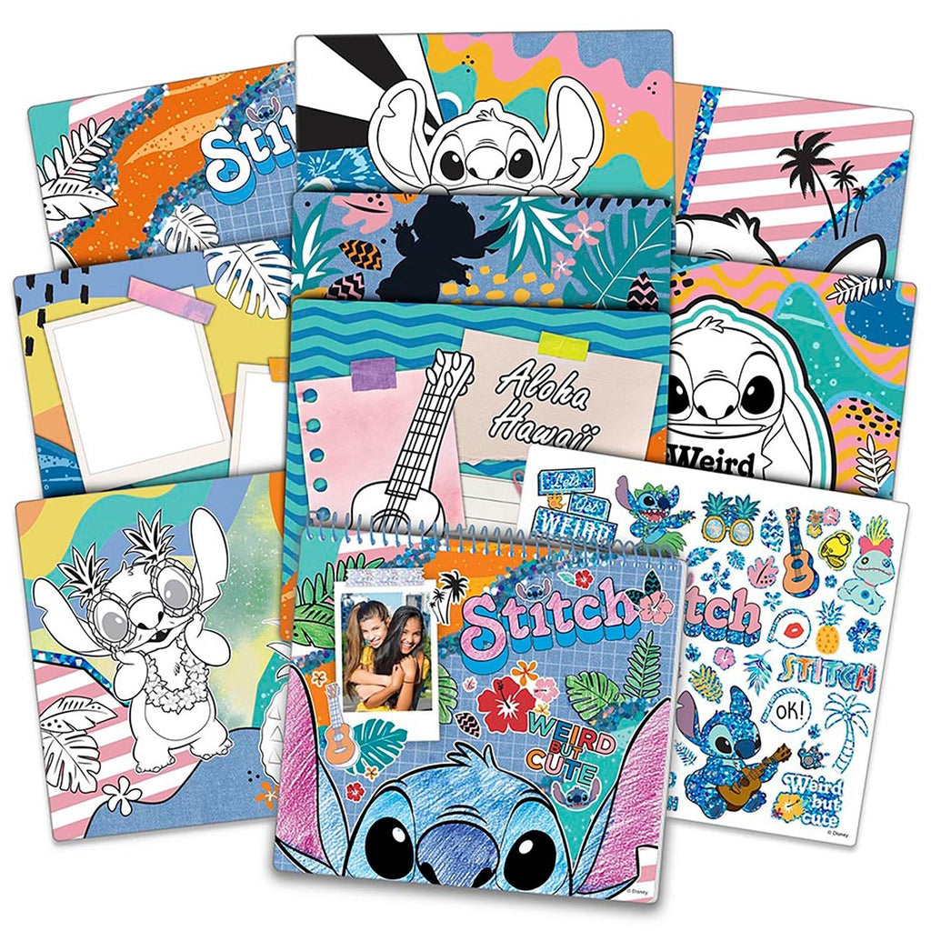 Fashion Angels Disney Stitch Color & Collage Kit - Creative Poster Set for Kids 8+