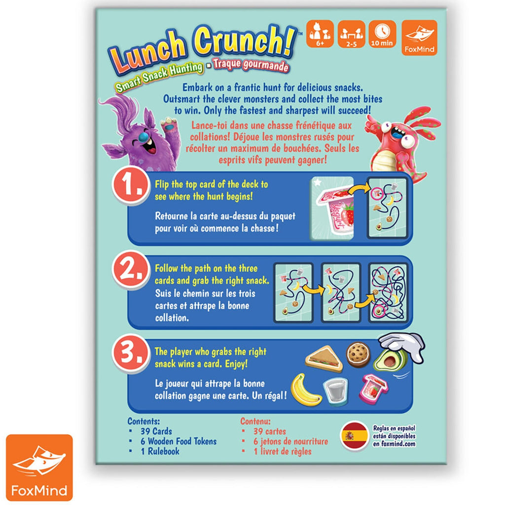 FoxMind Lunch Crunch Monster Themed Collection Card Game