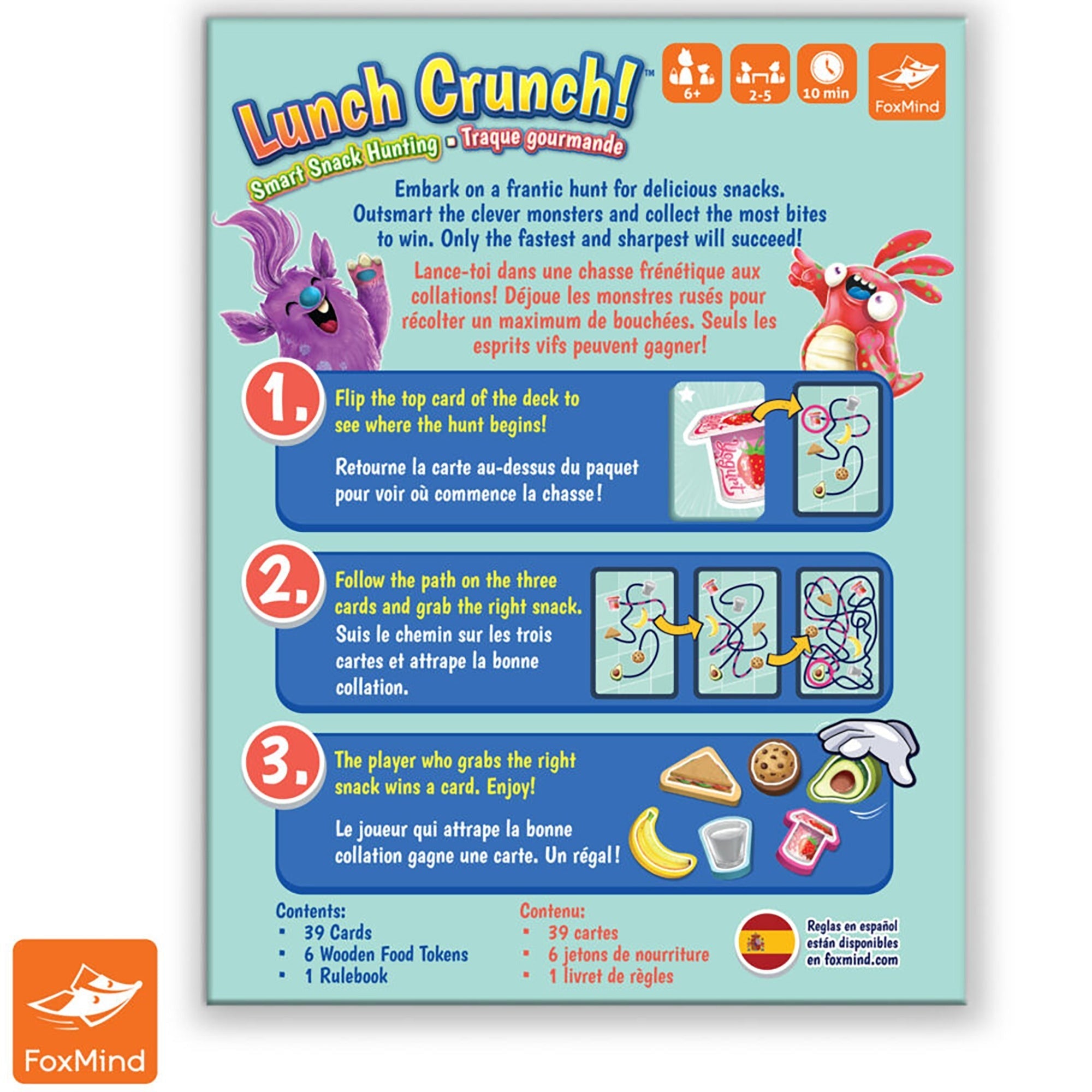FoxMind Lunch Crunch Monster Themed Collection Card Game