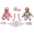 Dream Collection 14" Twin Baby Dolls with Accessories Set