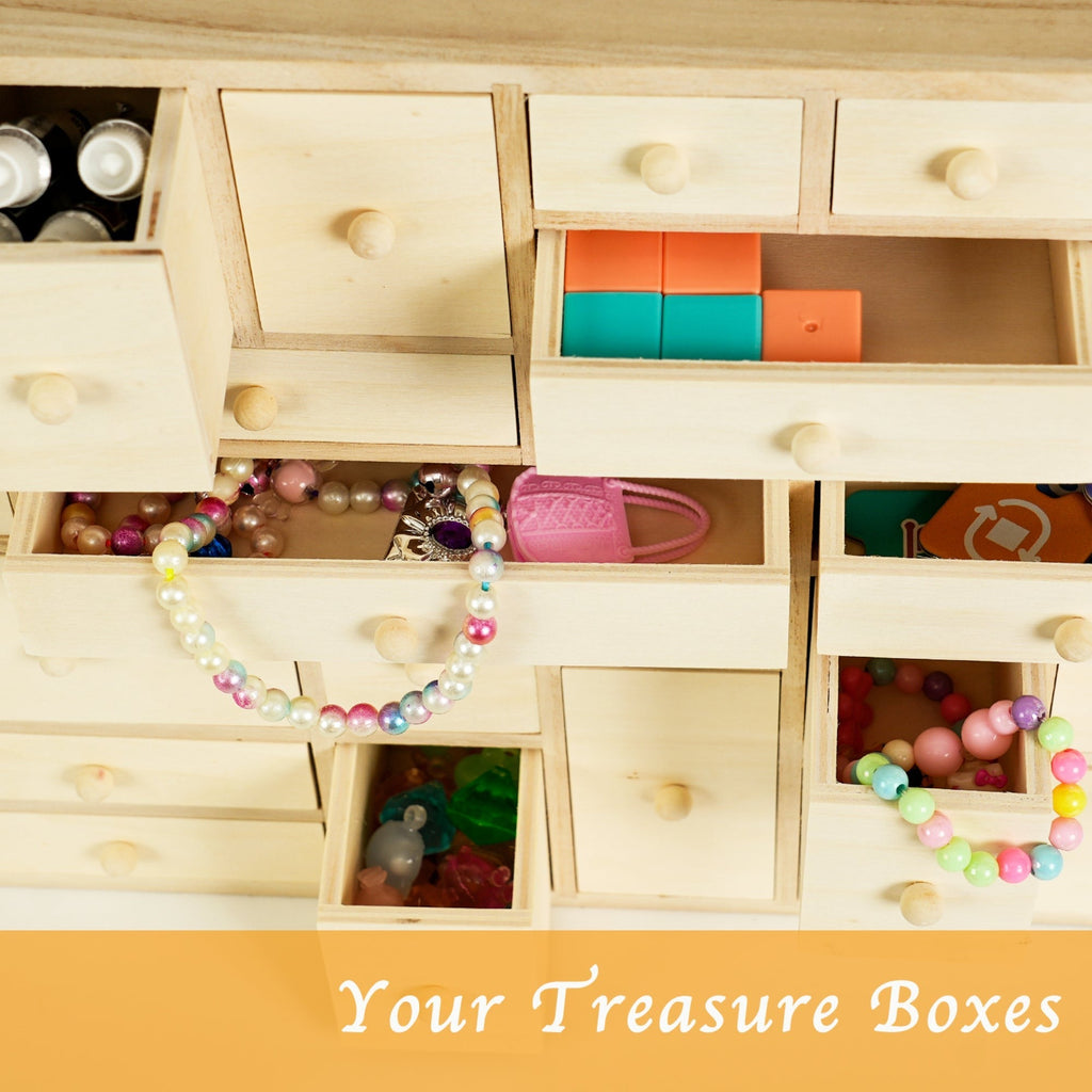 DIY Wooden Advent Calendar With 24 Drawers And Paint Set