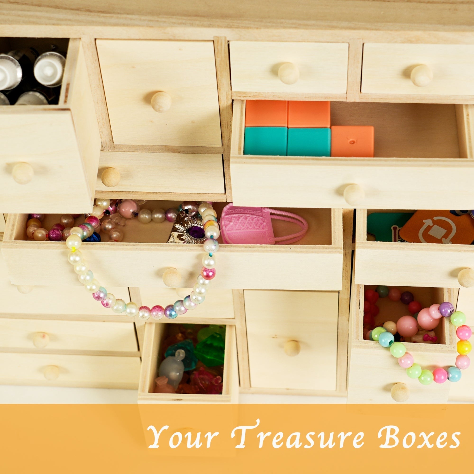 DIY Wooden Advent Calendar With 24 Drawers And Paint Set