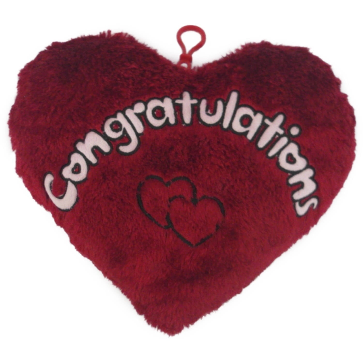 Cuddly Creations Personalized 13-inch Plush Message Heart - Red