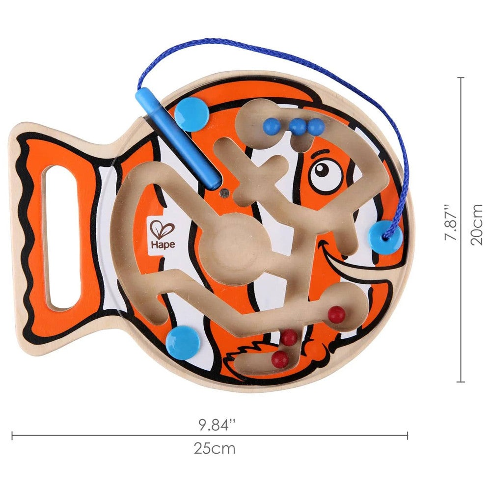 Hape Go-Fish-Go Magnetic Wooden Toddler Maze Puzzle