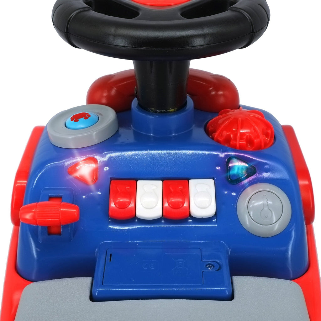 Kiddieland - Spidey Racer My First Activity Ride-On - Marvel Foot-To-Floor Toy