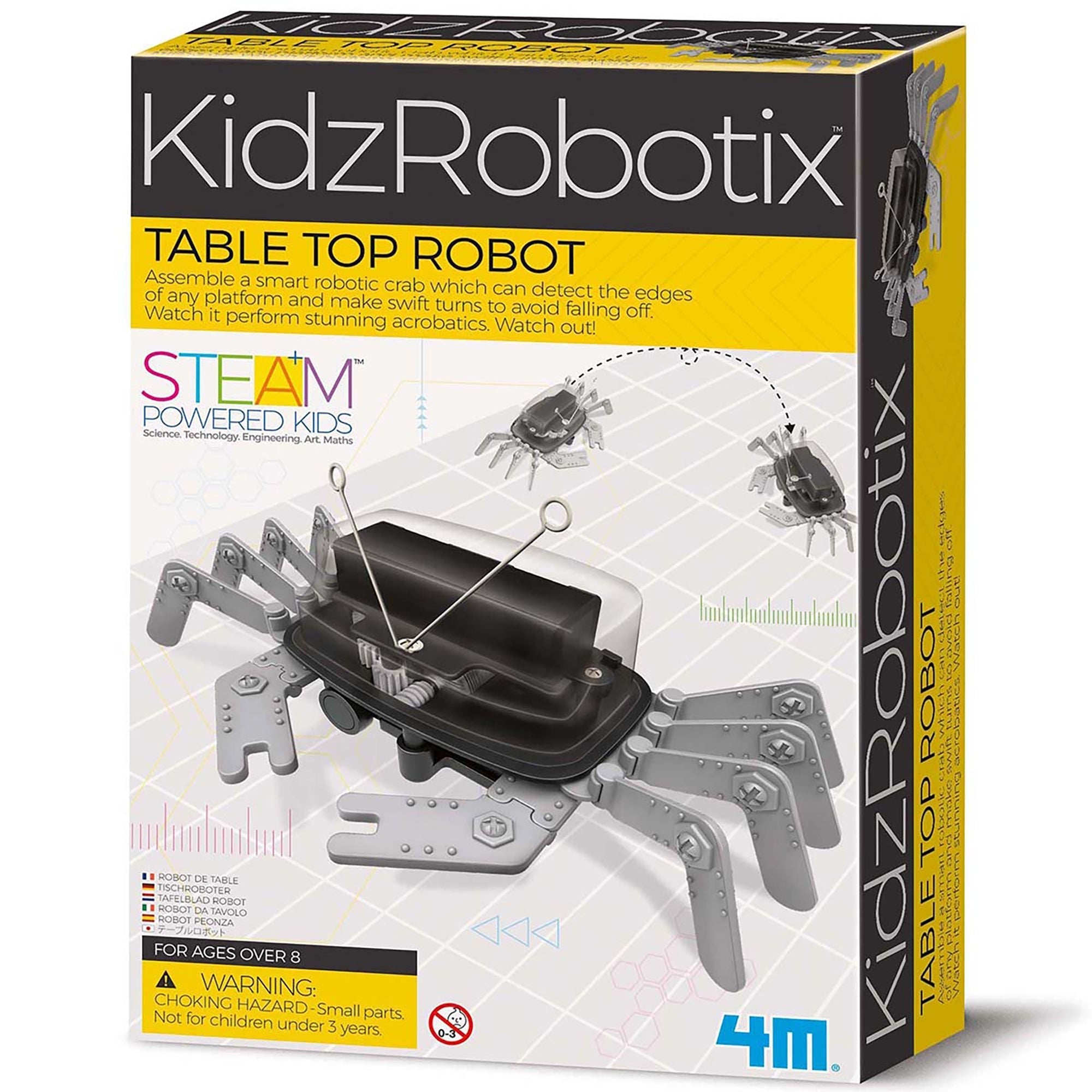 KidzRobotix Table Top Robot Build Kit With Edge Detection