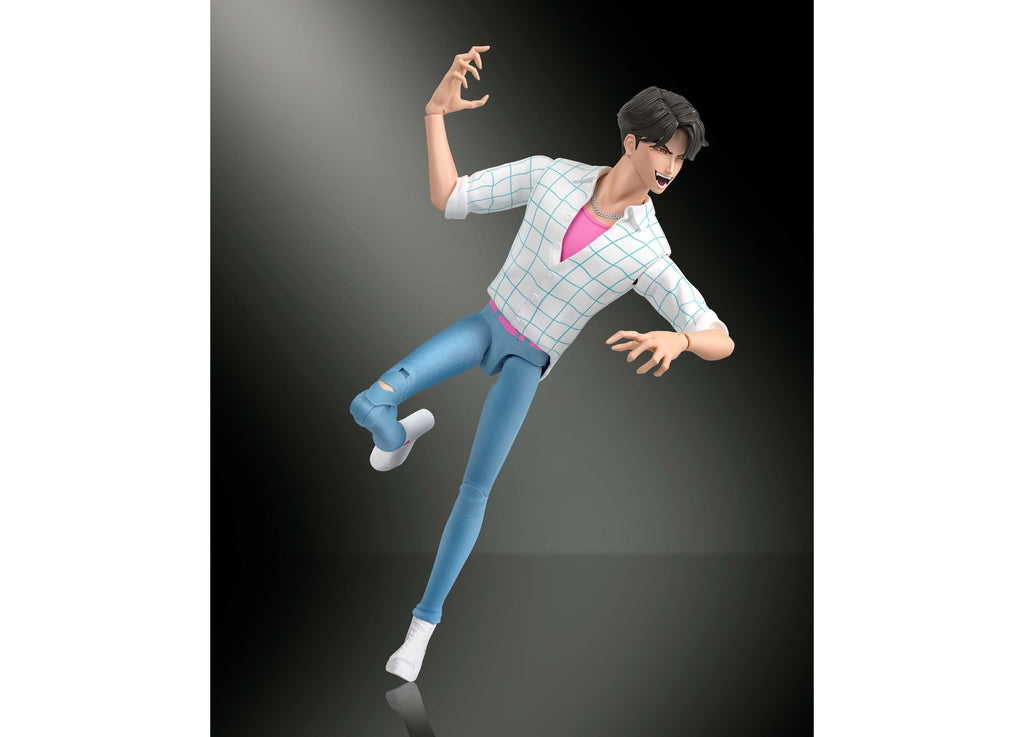KPop Demon Hunters Jinu 6.7-Inch Action Figure with Interchangeable Hands and Faces