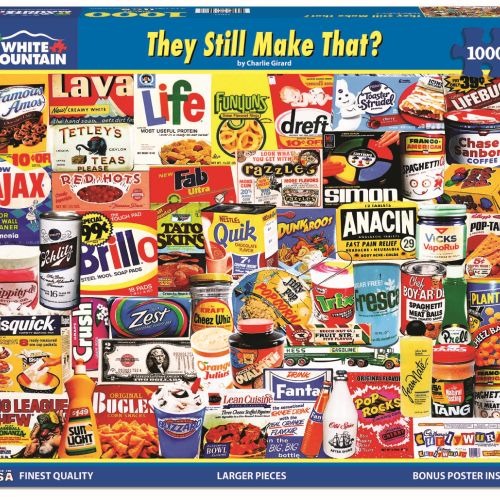 White Mountain Retro Snack Time Jigsaw Puzzle - 1000 pc