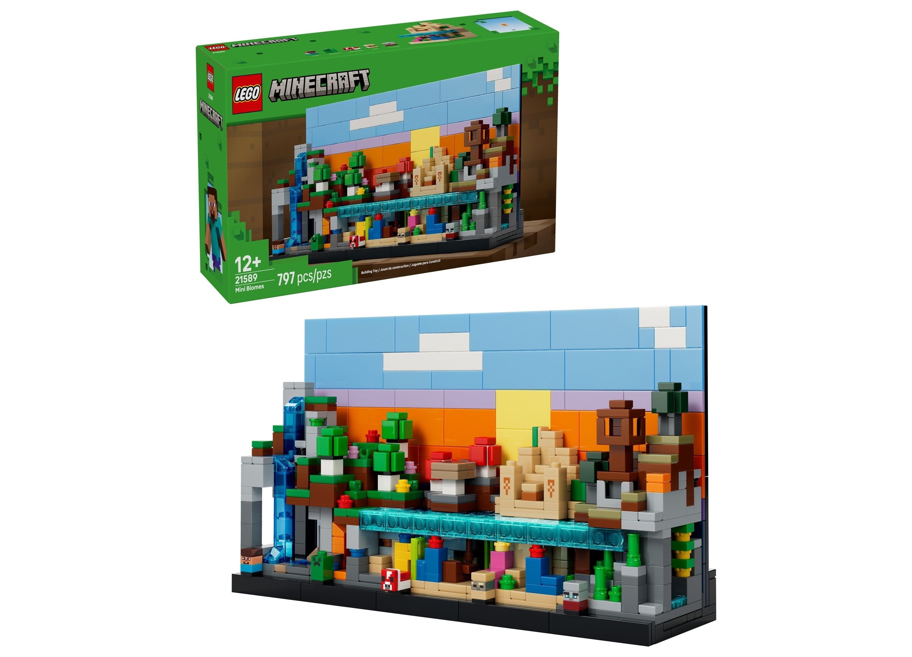 LEGO Minecraft Mini Biomes Set 21589 - 797 Pieces of Creative Play