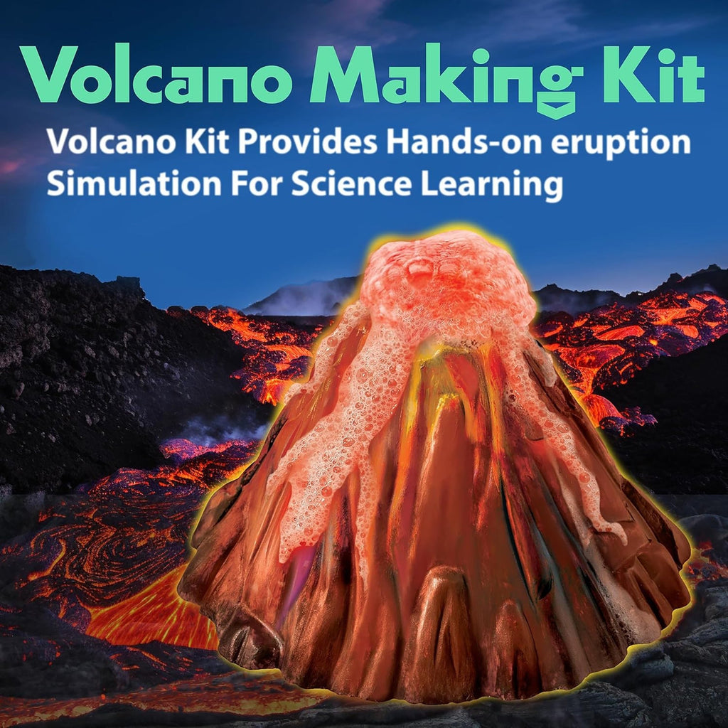 KidzLabs Volcano Making Kit With Erupting Science Experiment