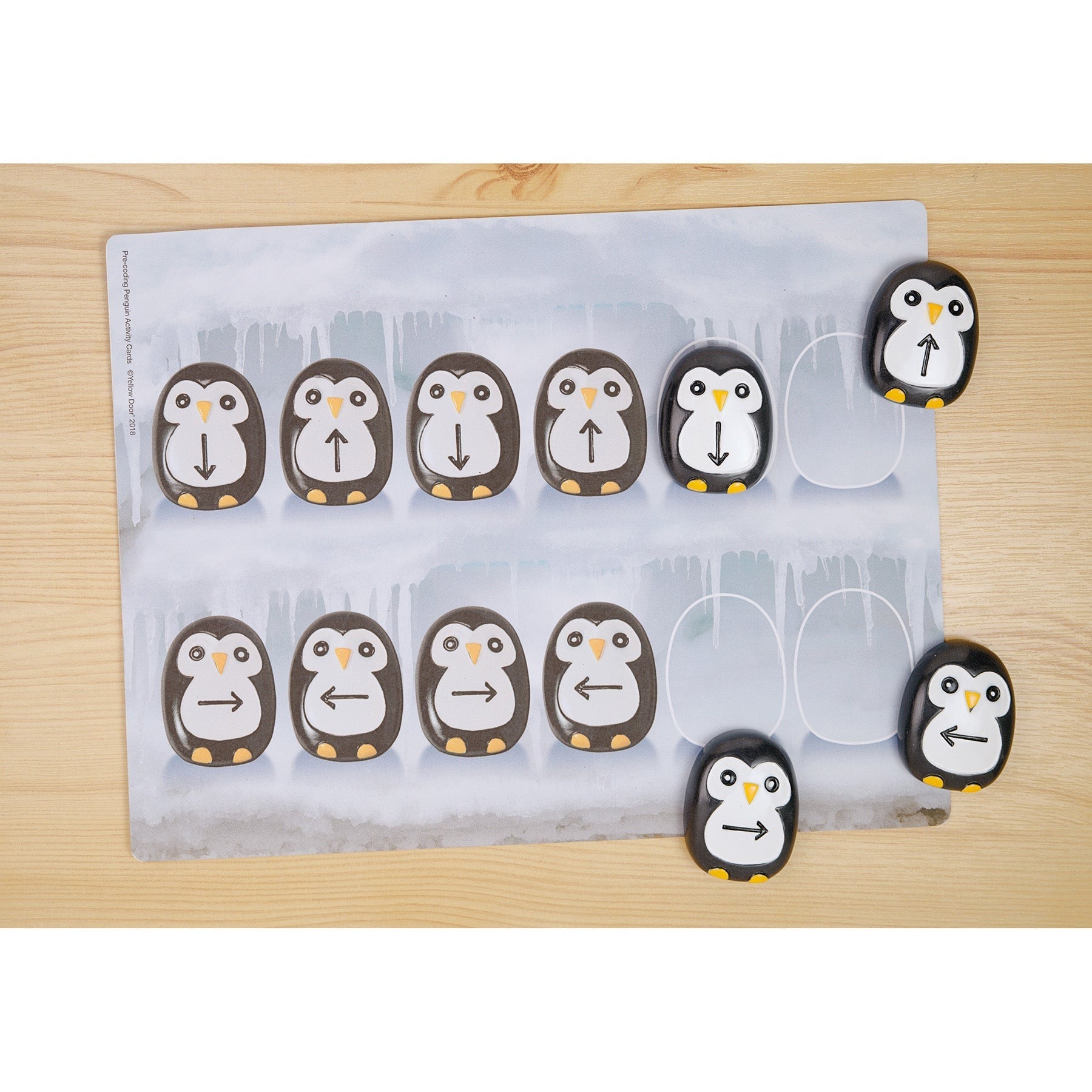 Yellow Door Pre-Coding Penguin Stones - Tactile Learning Set of 18