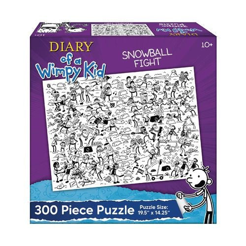 Diary of a Wimpy Kid Snowball Fight Jigsaw Puzzle - 300 pc