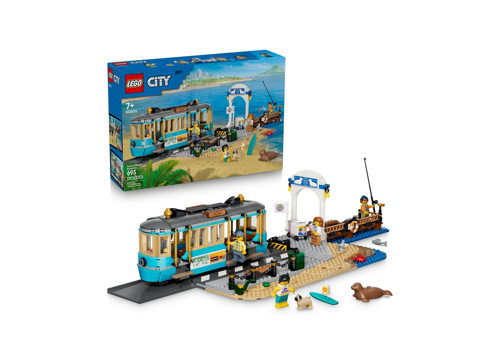 LEGO City Classic Beach Streetcar 693-Piece Building Set