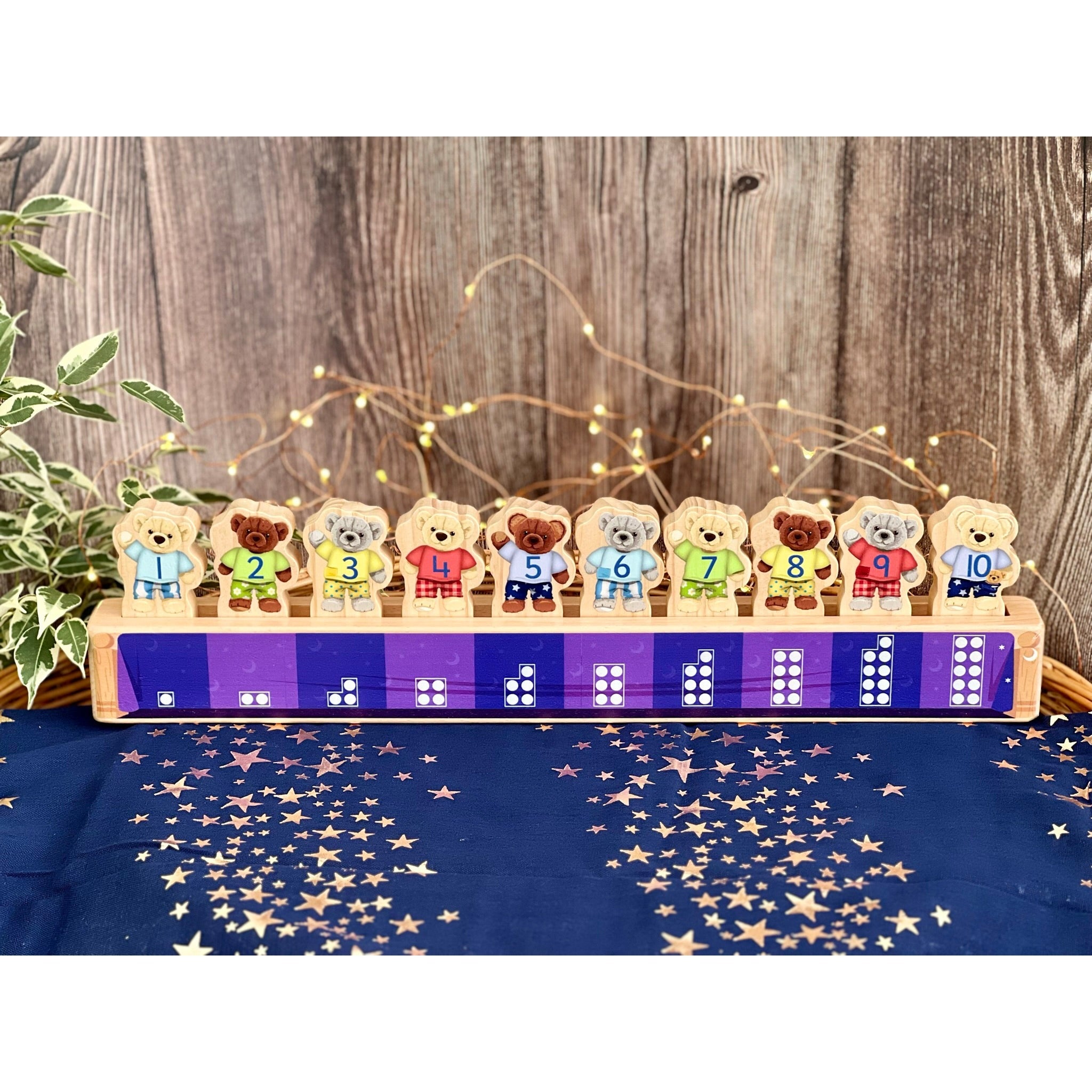 Yellow Door Ten in the Bed Number Line Activity Set - Multicolor