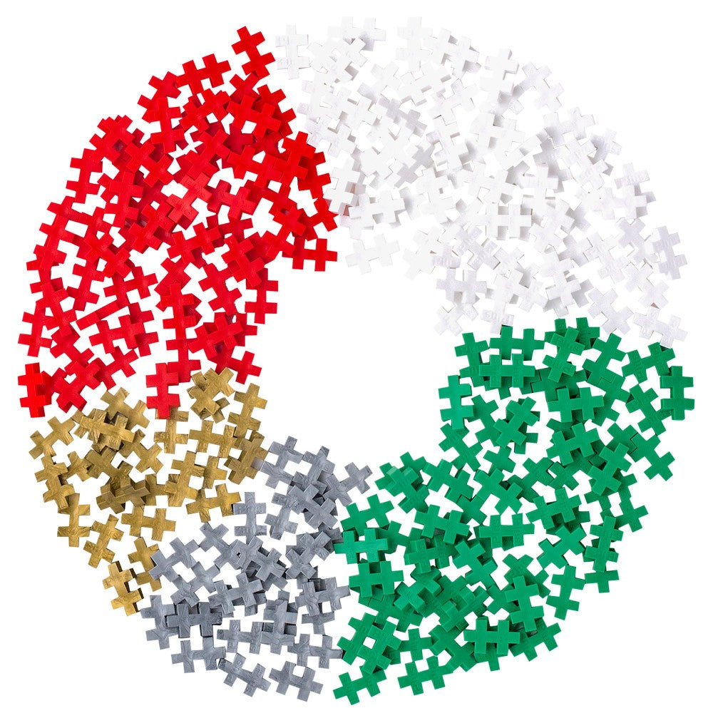 Plus-Plus Open Play Tube - Festive 240-Piece Building Set, Ages 5+