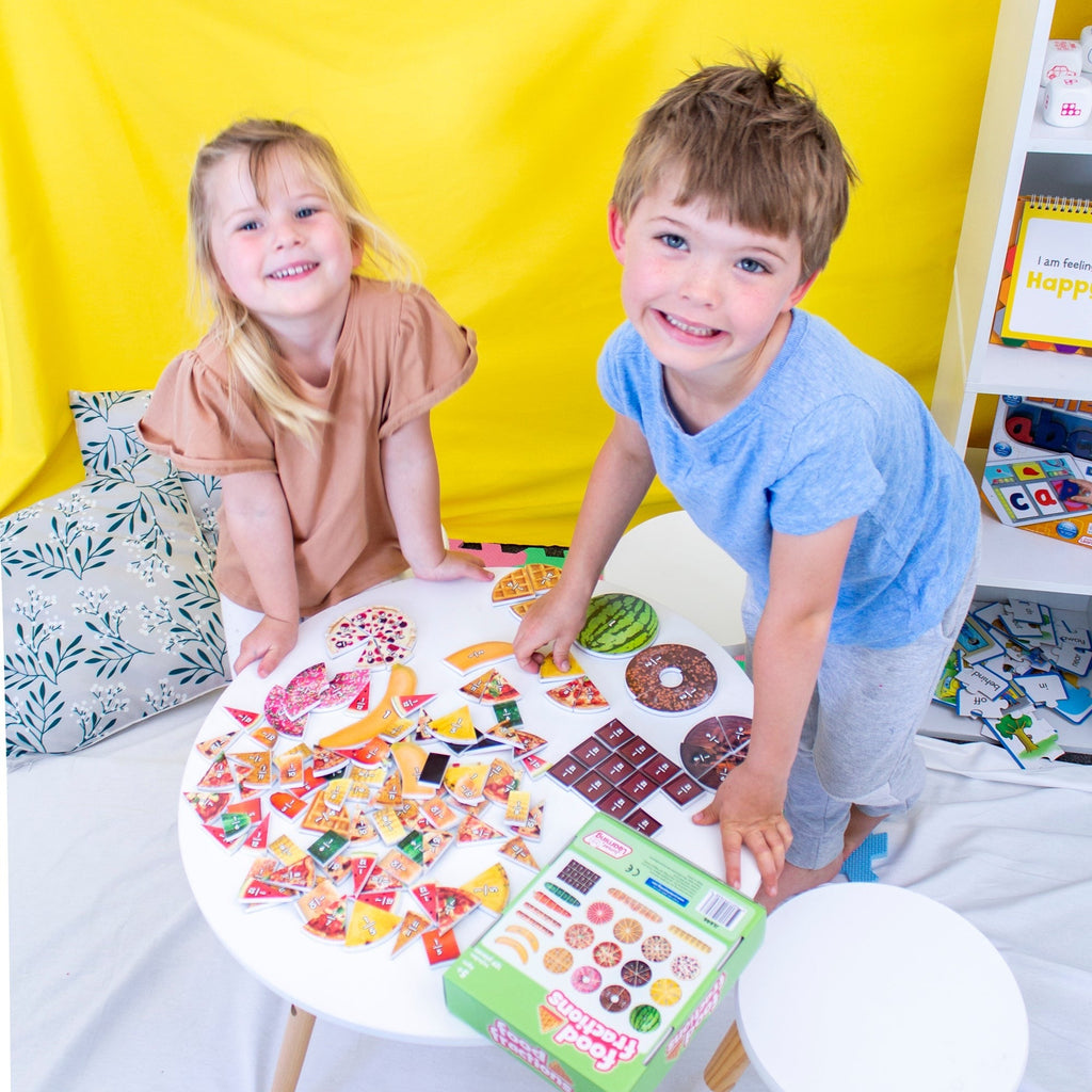 Junior Learning Food Fractions Educational Learning Set
