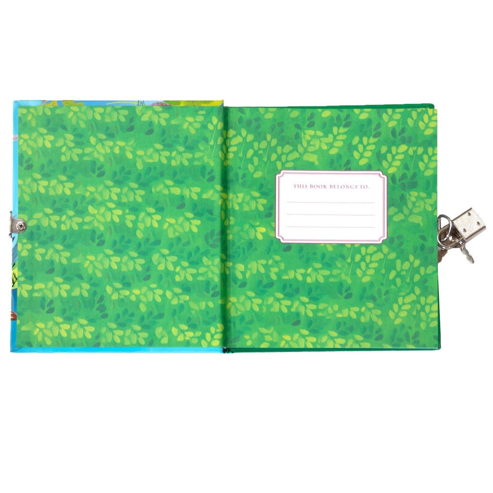 eeBoo Rainforest Animals Foiled Locking Journal - Kids Diary