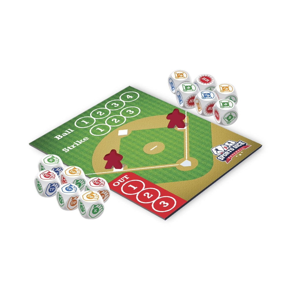 Sports Dice Baseball Fast-Paced Dice Game For 2 Or 4 Players