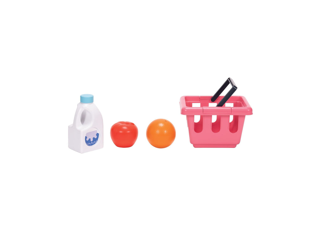 Bluey Shopping Cart Ride-On With Scanner And Grocery Accessories