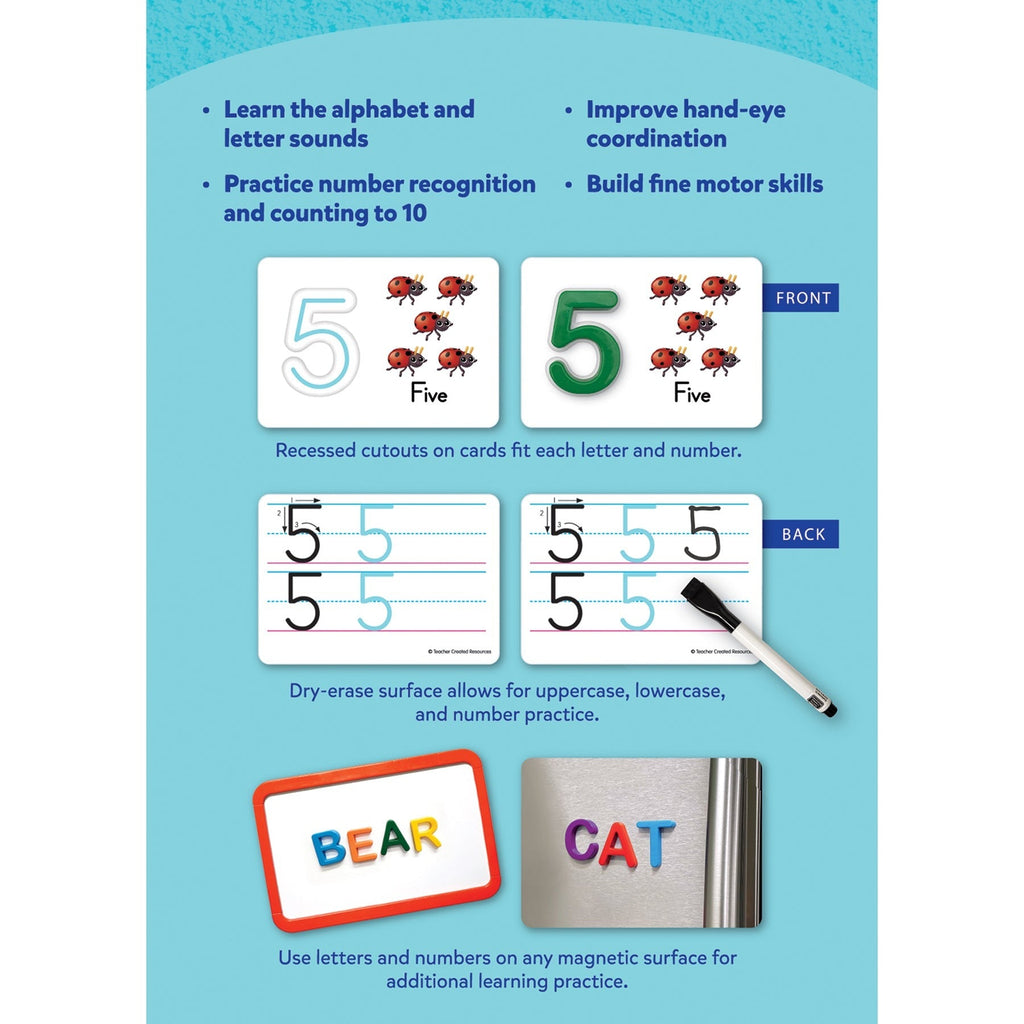 Teacher Created Resources Alphabet & Numbers Magnetic Learning Set