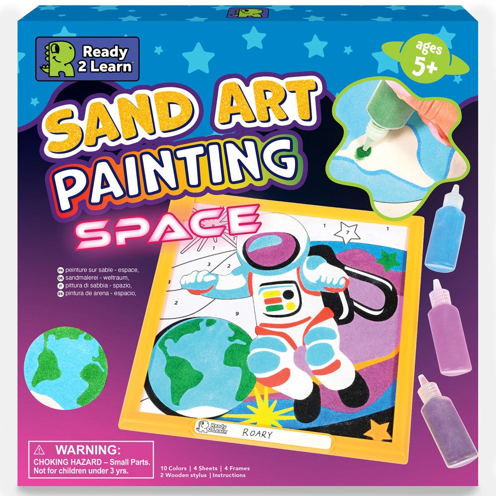 READY 2 LEARN Cosmic Sand Art Kit - Space Scenes Creation Set