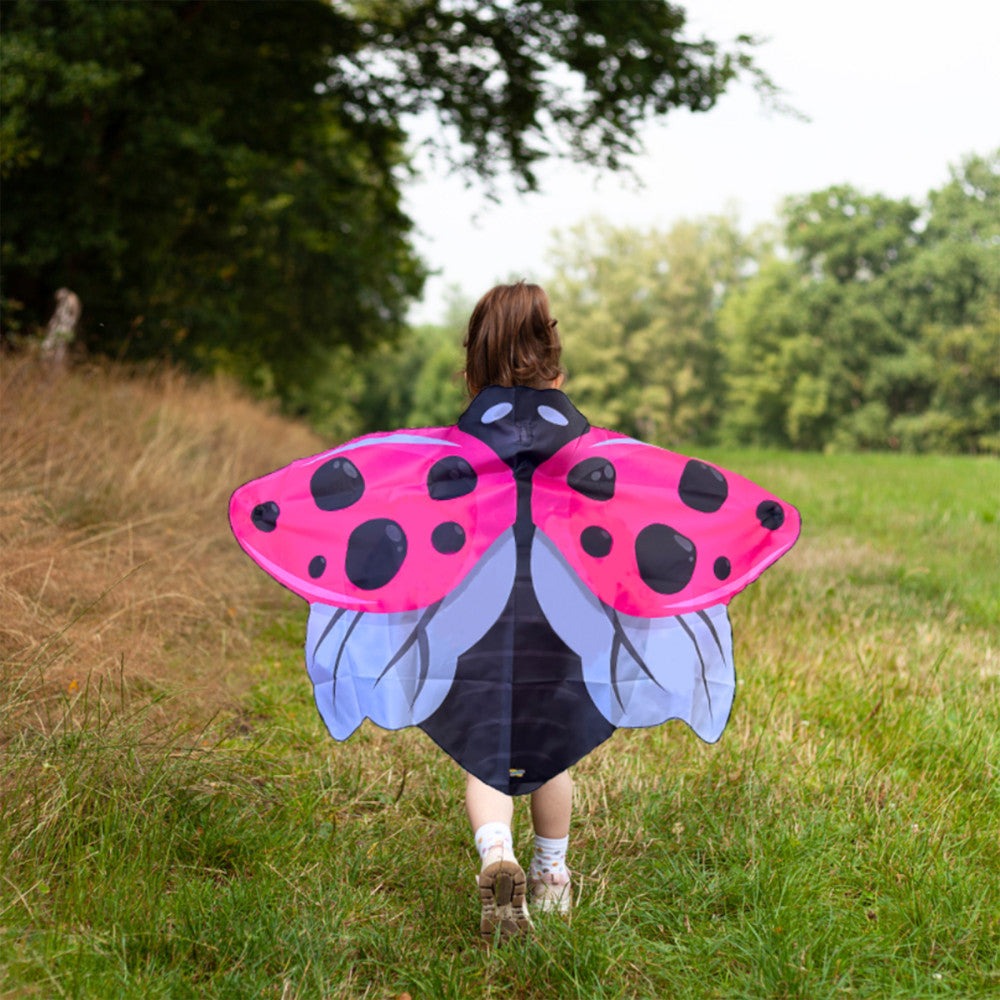 Insect Lore Pink Ladybug Dress-Up Wings for Kids